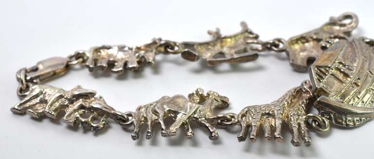 Sterling Silver Noah's Ark Bracelet