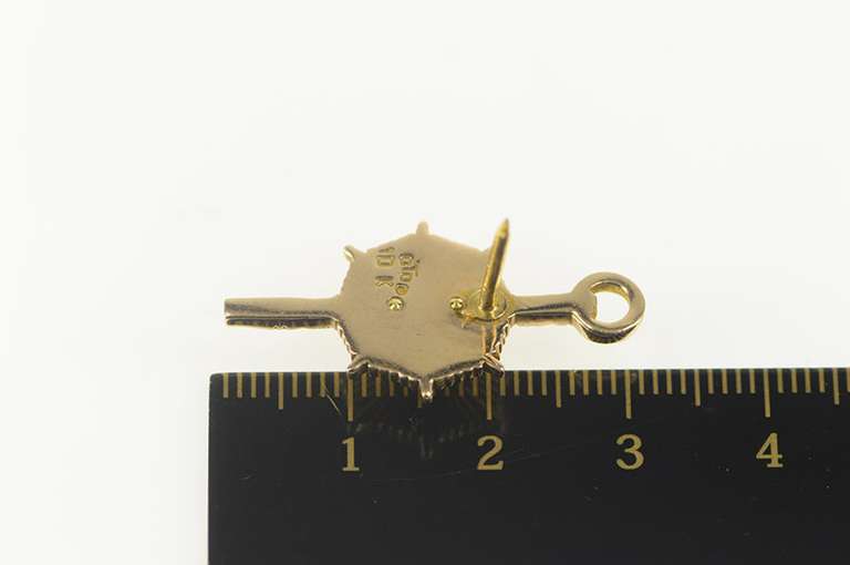 10K Yellow Gold Phi Kappa Phi Honor Society Enamel Lapel Pin/Brooch