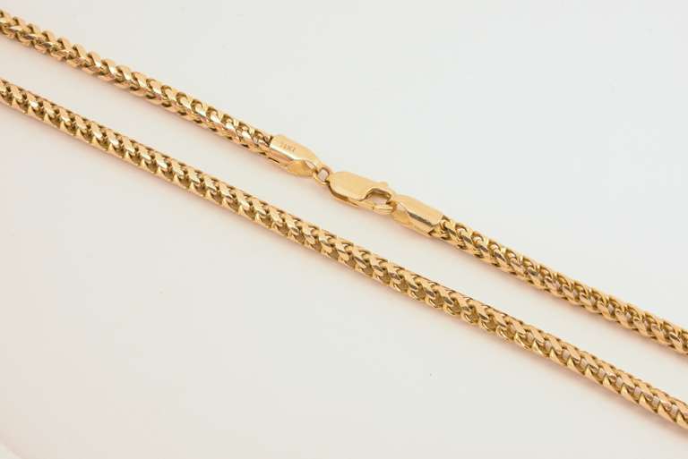 Heavy & Durable Rounded Link 14k Necklace