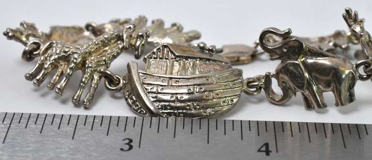 Sterling Silver Noah's Ark Bracelet