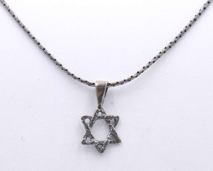 Sterling Silver Star of David Pendant on Chain