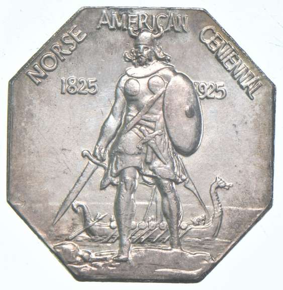 1825 Norse American Centennial Silver Medal - Thick