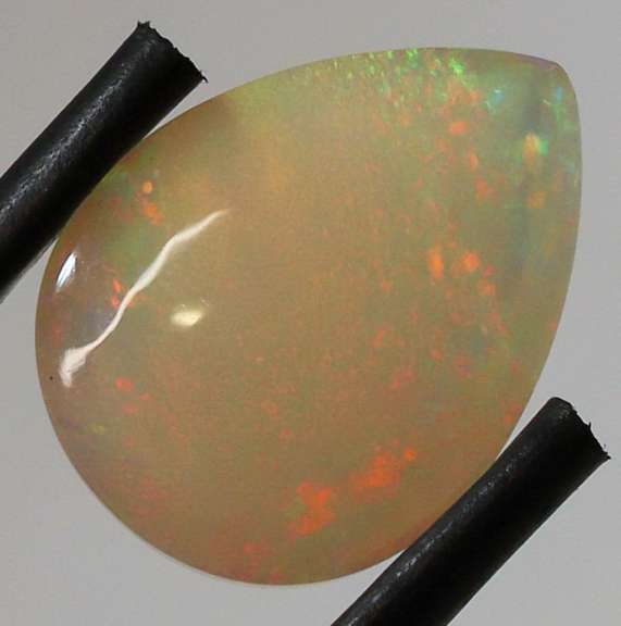 Stunning 3.70ct floral patterned semi-black Opal