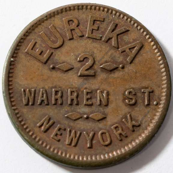 1863 M S Brown NY City Civil War Store Card