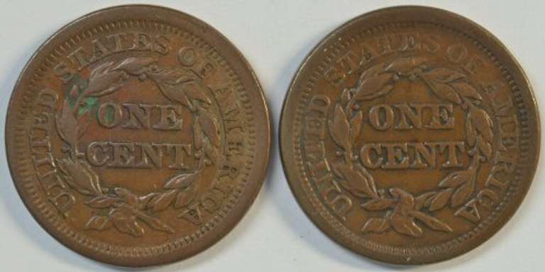 Pair of Choice XF 1851 Braided Hair Large Cents
