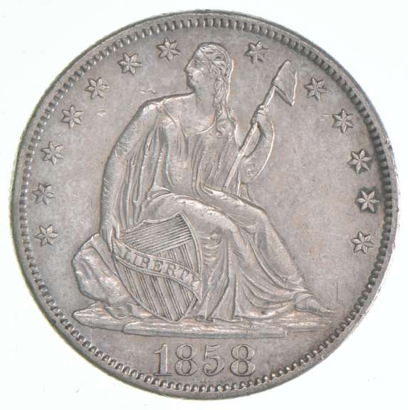 1858-S Seated Liberty Half Dollar