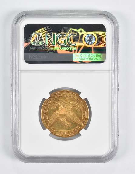 AU50 1851-O $10 Liberty Head Gold Eagle New Orleans Collection NGC
