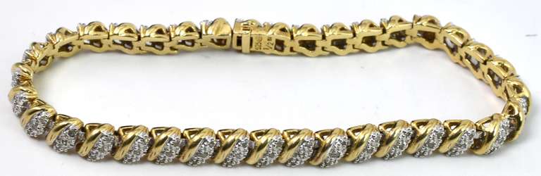 Vermeil Bracelet With Silver Accents