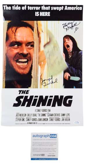 Shelley Duvall Joe Turkel Signed The Shining 12x18 Photo Poster ACOA