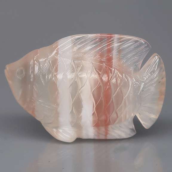 Gorgeous 50.54ct striped Agate carving