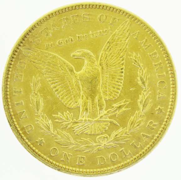 1889 24K Gold Plated Morgan Silver Dollar