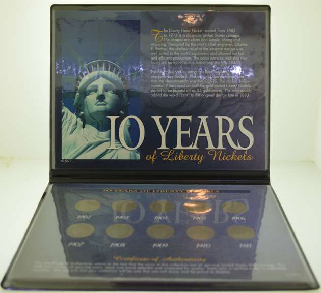 10 Years of Liberty Nickels