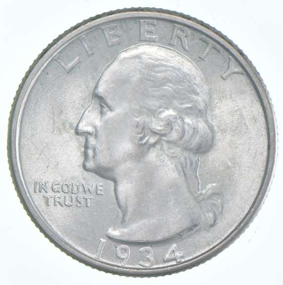 1934 Washington Quarter - Medium Motto