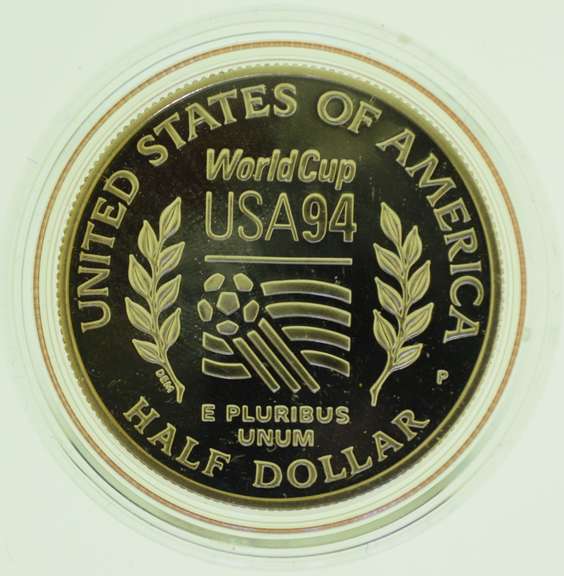 1994 World Cup USA Half Dollar with Original Box and COA