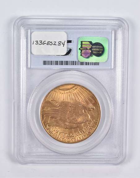 MS63 1915 $20 Saint-Gaudens Gold Double Eagle CAC PCGS