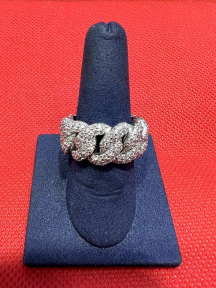 MENS 10K CUBAN LINK RING