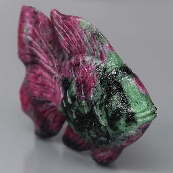 Giant! 123.95ct Ruby in Zoisite carving