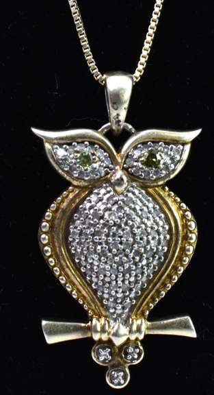 Vermeil Owl Necklace