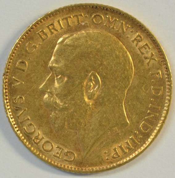 Lustrous Gem BU 1913 Great Britain Gold Half Sovereign