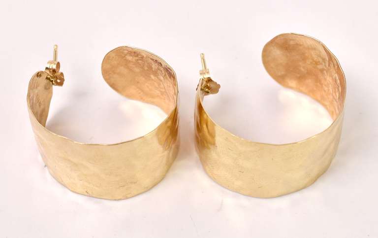 Amazing Partial Hoop Earrings in 14K Yellow Gold