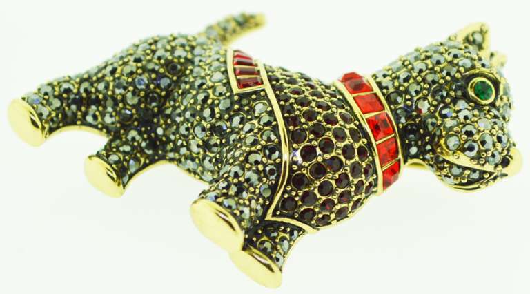 Heidi Daus Scottie Dog Pin