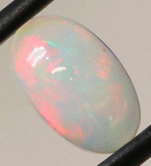 Chaff patterned 1.08ct frosty white Jelly Opal