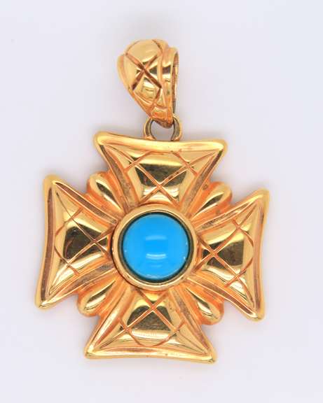 Sterling Silver Turquoise Pendant