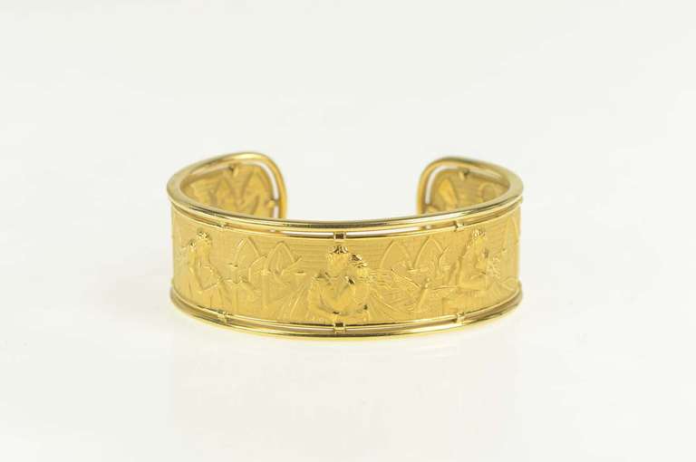 18K Yellow Gold Carrera y Carrera Designer Romeo & Juliet Bracelet