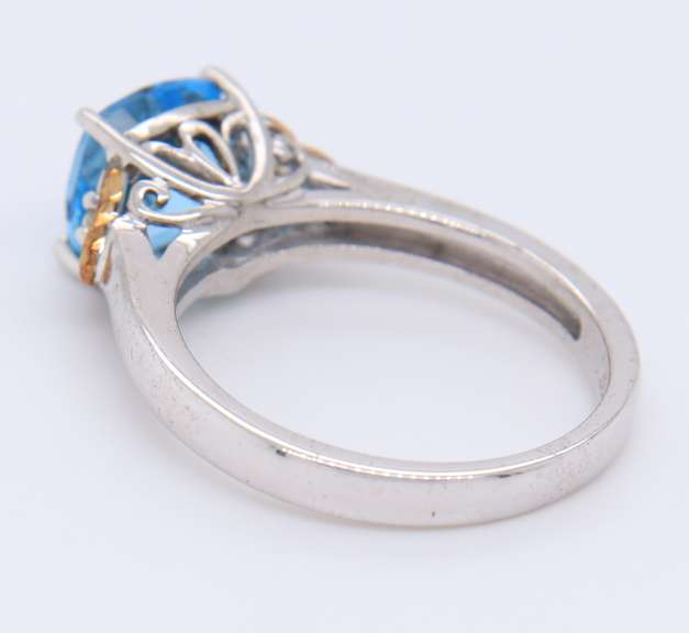 Sterling Silver Blue Topaz Ring