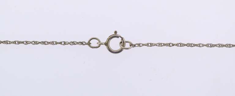 Sterling Silver Pear Shape Sapphire Necklace