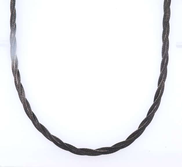 Vintage Sterling Silver Braided Necklace