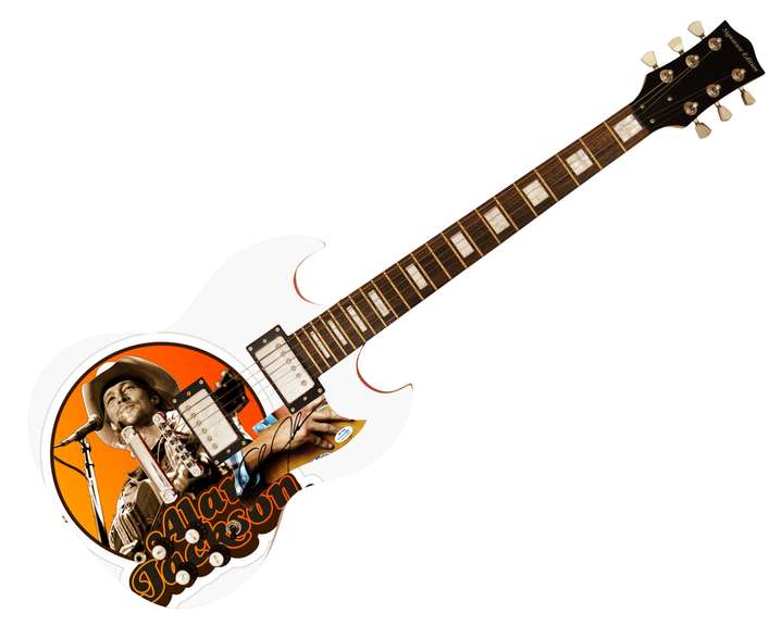Alan Jackson Autographed Signed Custom Graphics Photo Guitar