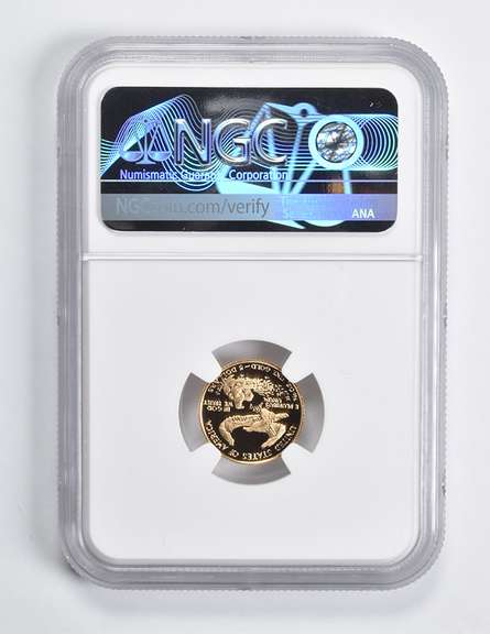 PF70 UCAM 1990-P $5 American Gold Eagle 1/10 Oz. .999 Fine Gold NGC