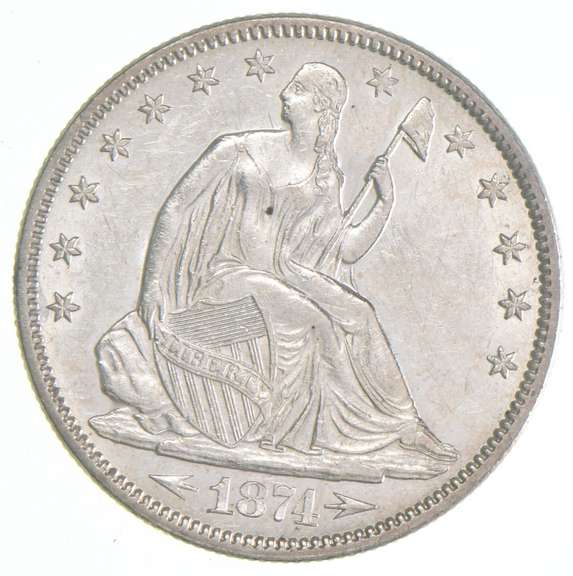 1874 Seated Liberty Half Dollar