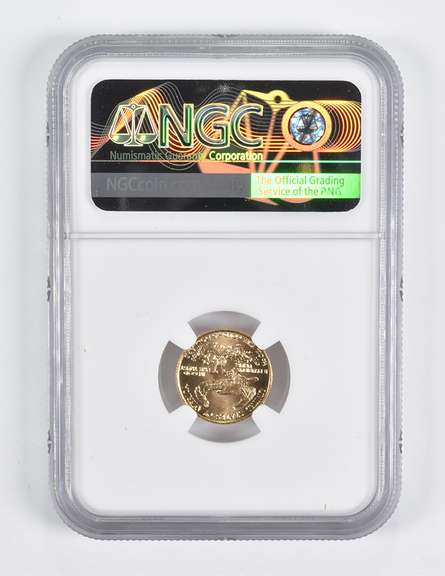 MS70 1987 $5 American Gold Eagle 1/10 Oz. .999 Gold NGC Wrong Label