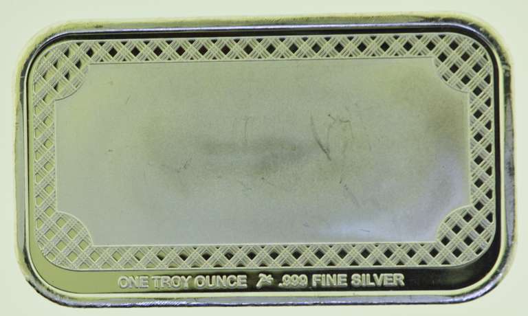 Jesus On The Cross 1oz .999 Fine Silver Bar In a Case