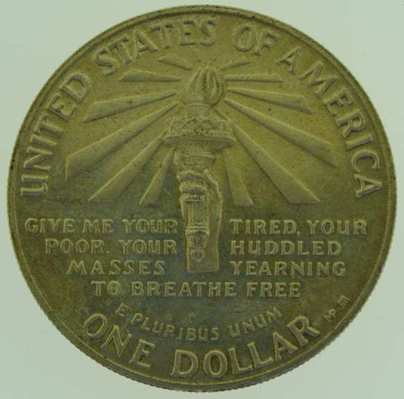 1986-S Statue Of Liberty and Ellis Island One Dollar Silver US Coin
