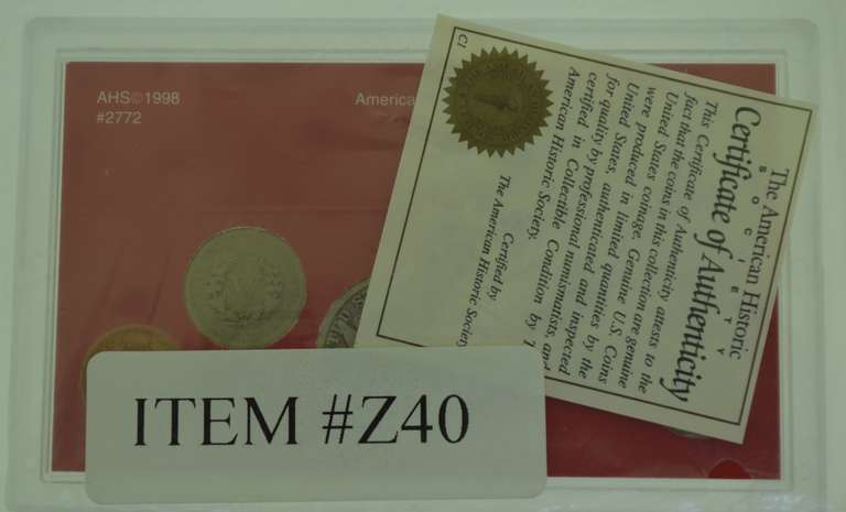 Americana Series The Yesteryear Collection 1900's Coin Collection