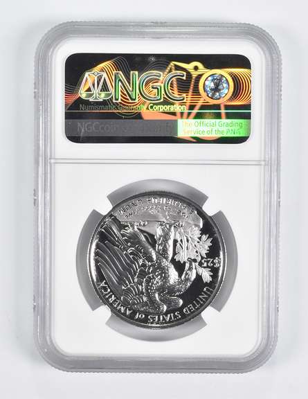 PF70 2018-W $25 Palladium Eagle 1 Oz High Relief ER Everhart NGC