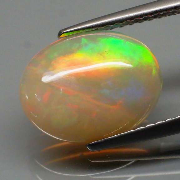 Ravishing 2.11ct block patterned semi-black Opal