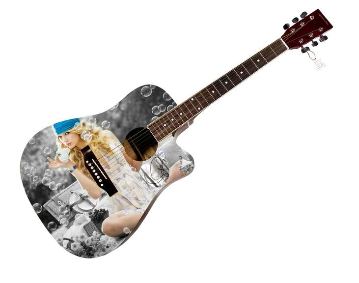 Taylor Swift Autographed Signed Custom Photo Graphics Guitar ACOA