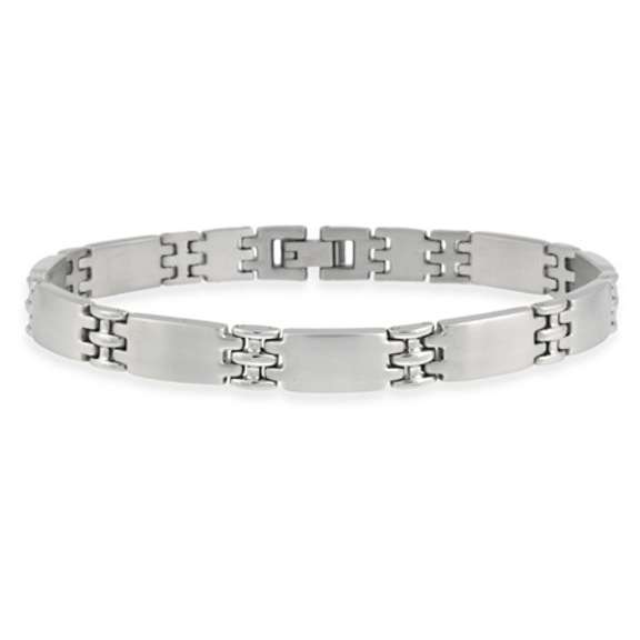 Stainless Steel Interlocking Men's Link Bracelet