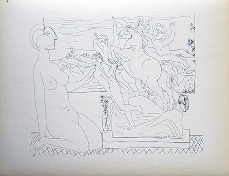 PABLO PICASSO, MODEL KNEELING