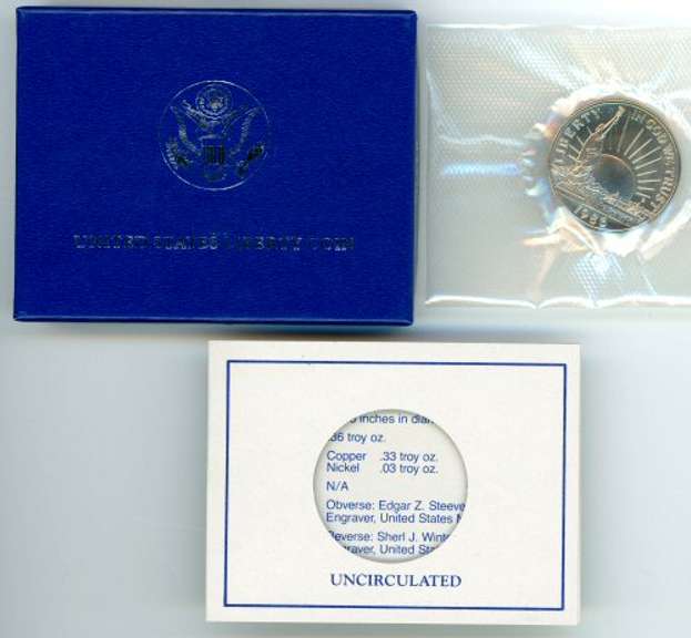 1986 BU Statue of Liberty Commemorative Half Dollar