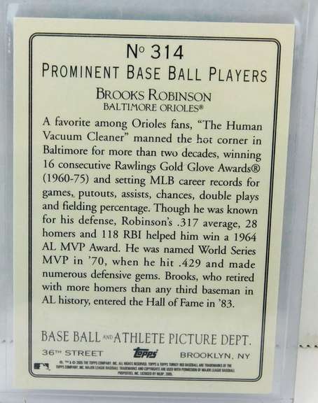 Brooks Robinson 2005 Topps Baseball Card