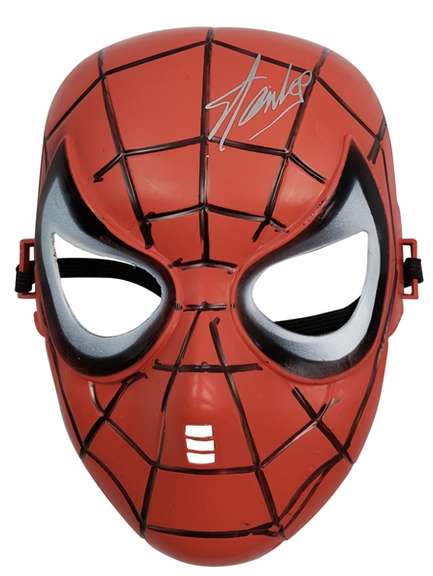 Stan Lee Facsimile Autographed Spider-Man Mask