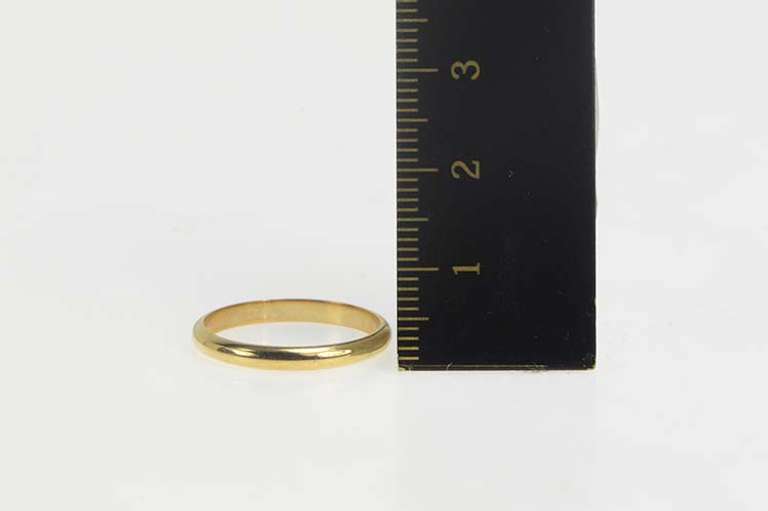 14K Yellow Gold 2.5mm Rounded Classic Wedding Band Ring