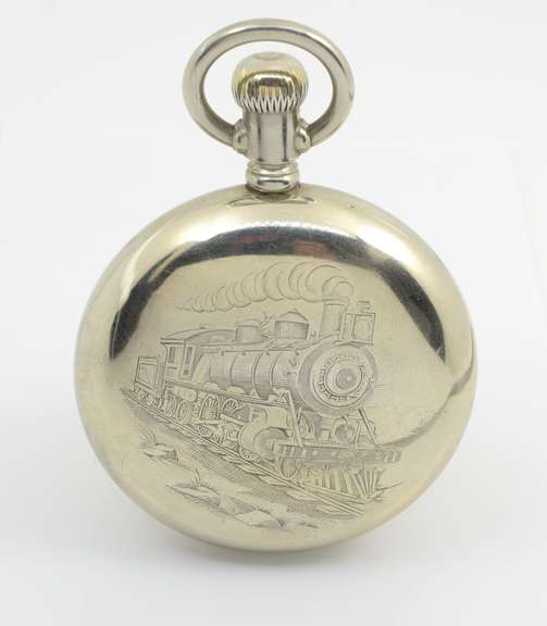 Handsome Elgin c. 1900 Pocket Watch in Nickel