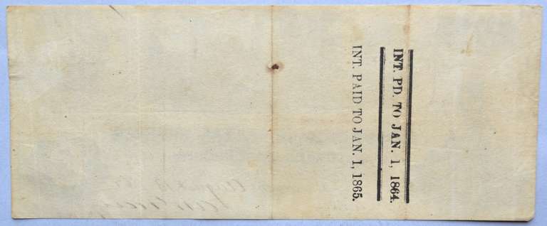 $100 CSA June 25 1862 Straight Steam Note