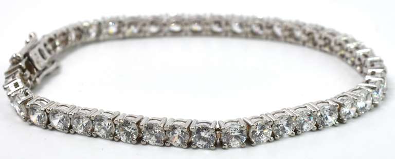 Sterling Silver CZ Bracelet